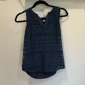 Navy Blue Sleeveless Top